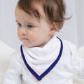 Blanc-Bleu marine - Pack Shot - Babybugz - Bavoir bandana réversible - Bébé unisexe (Lot de 2)