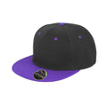 Noir-Violet - Front - Result - Lot de 2 casquettes BRONX - Adulte