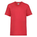 Rouge - Front - Fruit Of The Loom - T-Shirt à manches courtes - Enfant (Lot de 2)
