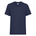 Bleu marine - Front - Fruit Of The Loom - T-Shirt à manches courtes - Enfant (Lot de 2)