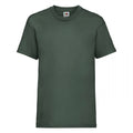Vert bouteille - Front - Fruit Of The Loom - T-Shirt à manches courtes - Enfant (Lot de 2)