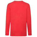 Rouge - Back - Fruit Of The Loom - T-Shirt à manches longues - Enfant unisexe (Lot de 2)