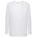 Blanc - Front - Fruit Of The Loom - T-Shirt à manches longues - Enfant unisexe (Lot de 2)