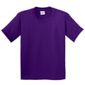 Violet foncé - Front - Gildan - T-Shirt - Enfant unisexe