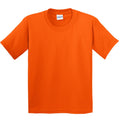 Orange - Front - Gildan - T-Shirt doux - Enfant (Lot de 2)