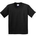 Noir - Front - Gildan - T-Shirt doux - Enfant (Lot de 2)