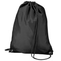 Noir - Front - BagBase Budget - Sac de gym résistant à l´eau avec cordon de serrage (11 litres) (Lot de 2)