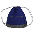 Bleu marine - Front - Bagbase Athleisure - Lot de 2 sacs de gym hydrofuge à cordon ATHLEISURE