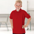 Rouge - Back - Polo Jerzees Schoolgear pour enfant (Lot de 2)