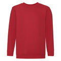 Rouge - Front - Fruit Of The Loom - Sweatshirt - Enfant unisexe (Lot de 2)