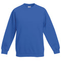 Bleu royal - Front - Fruit Of The Loom - Sweatshirt - Enfant unisexe (Lot de 2)