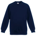 Bleu marine profond - Front - Fruit Of The Loom - Sweatshirt - Enfant unisexe (Lot de 2)