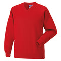 Rouge vif - Front - Jerzees Schoolgear - Sweatshirt à col en V - Enfant unisexe (Lot de 2)
