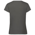 Gris graphite - Back - Fruit Of The Loom - T-shirt doux en coton - Fille (Lot de 2)