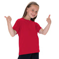 Rouge - Back - T-shirt classique uni Jerzees Schoolgear pour enfant (Lot de 2)