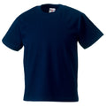 Bleu marine - Front - T-shirt classique uni Jerzees Schoolgear pour enfant (Lot de 2)