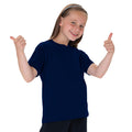Bleu marine - Back - T-shirt classique uni Jerzees Schoolgear pour enfant (Lot de 2)