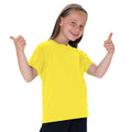 Jaune - Back - T-shirt classique uni Jerzees Schoolgear pour enfant (Lot de 2)