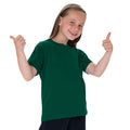 Vert bouteille - Back - T-shirt classique uni Jerzees Schoolgear pour enfant (Lot de 2)