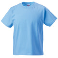 Bleu ciel - Front - T-shirt classique uni Jerzees Schoolgear pour enfant (Lot de 2)