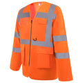 Orange haute visibilité - Side - Yoko Executive - Veste de sécurité haute visibilité à manches longues - Homme (Lot de 2)