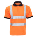 Orange haute visibilité - Front - Yoko - Polo haute visibilité à manches courtes - Homme (Lot de 2)