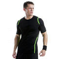 Noir-Vert citron fluorescent - Side - Gamegear Cooltex - T-shirt - Homme