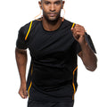 Noir-Orange fluorescent - Side - Gamegear Cooltex - T-shirt - Homme