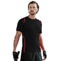 Noir-Rouge - Back - Gamegear Cooltex - T-shirt - Homme