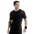 Noir-Rouge - Side - Gamegear Cooltex - T-shirt - Homme
