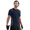 Bleu marine-Bleu clair - Back - Gamegear Cooltex - T-shirt - Homme