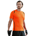 Orange-Noir - Back - Gamegear Cooltex - T-shirt - Homme
