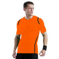 Orange-Noir - Side - Gamegear Cooltex - T-shirt - Homme