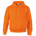 Orange sécurité - Front - Sweatshirt à capuche Gildan pour homme