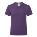Violet - Front - Fruit Of The Loom - T-shirt manches courtes - Fille