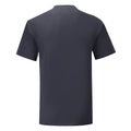 Bleu marine foncé - Back - Fruit Of The Loom - T-shirt manches courtes ICONIC - Homme