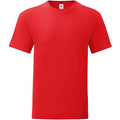 Rouge - Front - Fruit Of The Loom - T-shirt manches courtes ICONIC - Homme