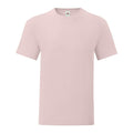 Rose pâle - Front - Fruit Of The Loom - T-shirt manches courtes ICONIC - Homme