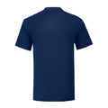 Bleu marine - Back - Fruit Of The Loom - T-shirt manches courtes ICONIC - Homme