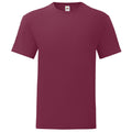 Bordeaux - Front - Fruit Of The Loom - T-shirt manches courtes ICONIC - Homme