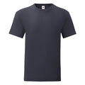 Bleu marine foncé - Front - Fruit Of The Loom - T-shirt manches courtes ICONIC - Homme