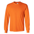 Orange sécurité - Front - T-shirt uni à manches longues Gildan pour homme