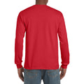 Rouge - Pack Shot - T-shirt uni à manches longues Gildan pour homme