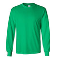 Vert irlandais - Front - T-shirt uni à manches longues Gildan pour homme