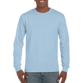 Bleu clair - Lifestyle - T-shirt uni à manches longues Gildan pour homme