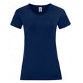 Bleu marine - Front - Fruit Of The Loom - T-shirt manches courtes ICONIC - Femme