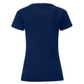 Bleu marine - Back - Fruit Of The Loom - T-shirt manches courtes ICONIC - Femme