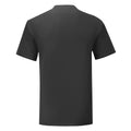 Noir - Back - Fruit Of The Loom - T-shirt manches courtes ICONIC - Homme