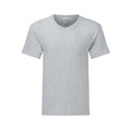 Gris chiné - Front - Fruit Of The Loom - T-shirt manches courtes ICONIC - Homme