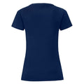 Bleu marine - Back - Fruit of the Loom - T-shirt ICONIC - Femme